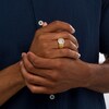 Thumbnail Image 2 of 0.70 CT. T.W. Quad Diamond Double Frame Ribbed Ring in 10K Gold