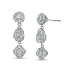 Thumbnail Image 1 of 1.00 CT. T.W. Composite Multi-Shape Diamond Drop Earrings in Sterling Silver