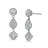 Thumbnail Image 0 of 1.00 CT. T.W. Composite Multi-Shape Diamond Drop Earrings in Sterling Silver