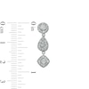 Thumbnail Image 3 of 1.00 CT. T.W. Composite Multi-Shape Diamond Drop Earrings in Sterling Silver
