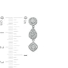 Thumbnail Image 2 of 1.00 CT. T.W. Composite Multi-Shape Diamond Drop Earrings in Sterling Silver