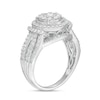 Thumbnail Image 2 of 1.00 CT. T.W. Diamond Double Frame Vintage-Style Collar Engagement Ring in 10K White Gold