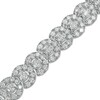 Thumbnail Image 1 of 10.00 CT. T.W. Diamond Circle Line Bracelet in 10K White Gold – 7.25"