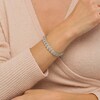 Thumbnail Image 2 of 10.00 CT. T.W. Diamond Circle Line Bracelet in 10K White Gold – 7.25"