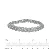 Thumbnail Image 4 of 10.00 CT. T.W. Diamond Circle Line Bracelet in 10K White Gold – 7.25"