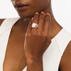 Thumbnail Image 1 of 1.45 CT. T.W. Composite Oval Diamond Frame Vintage-Style Split Shank Three Piece Bridal Set in 10K Rose Gold