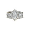 Thumbnail Image 4 of 1.37 CT. T.W. Composite Marquise-Shaped Diamond Frame Three Piece Bridal Set in 10K Gold
