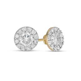 0.80 CT. T.W. Diamond Frame Stud Earrings in 10K Gold (K/I3)