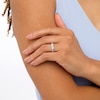 Thumbnail Image 2 of 0.116 CT. T.W. Diamond Twist Anniversary Band in Sterling Silver