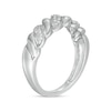 Thumbnail Image 3 of 0.116 CT. T.W. Diamond Twist Anniversary Band in Sterling Silver