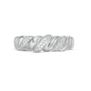 Thumbnail Image 4 of 0.116 CT. T.W. Diamond Twist Anniversary Band in Sterling Silver