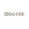 Thumbnail Image 3 of 0.23 CT. T.W. Diamond Multi-Triangle Stackable Anniversary Band in 10K Gold
