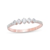Thumbnail Image 1 of 0.29 CT. T.W. Diamond Five Stone Anniversary Band in 10K Rose Gold