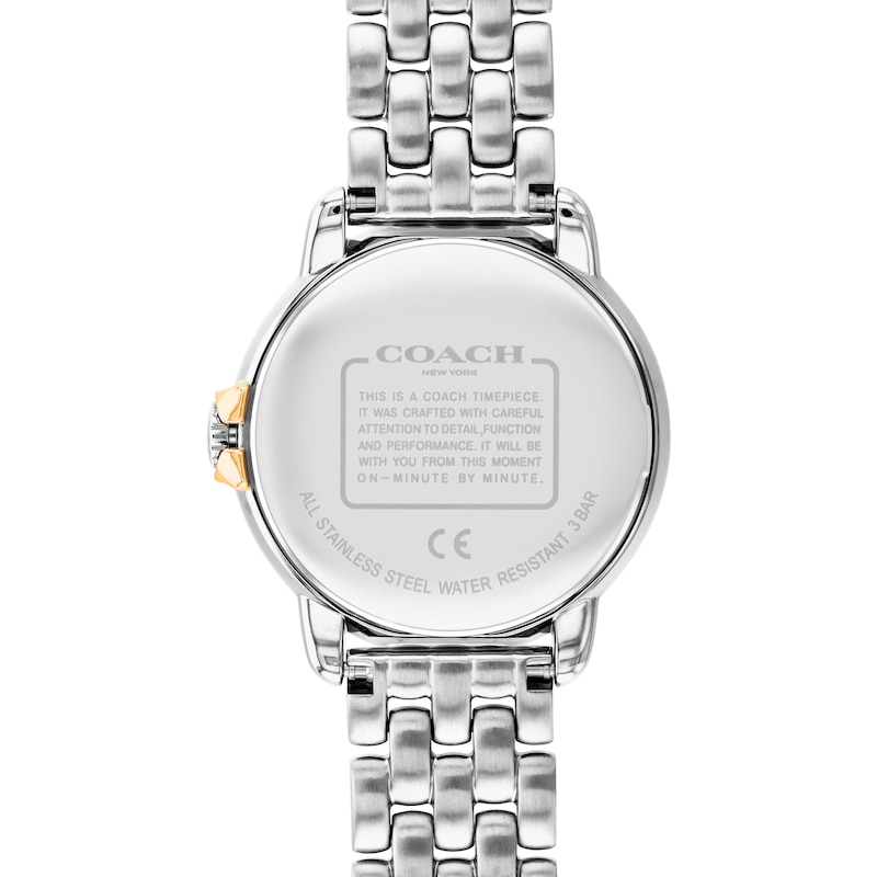 Ladies' Coach Arden Crystal Accent Two-Tone IP Watch with White Dial (Model: 14503818)