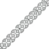 Thumbnail Image 1 of 1.00 CT. T.W. Diamond Triple-Row Bracelet in Sterling Silver – 7.25"