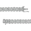 Thumbnail Image 2 of 1.00 CT. T.W. Diamond Triple-Row Bracelet in Sterling Silver – 7.25"