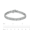 Thumbnail Image 4 of 1.00 CT. T.W. Diamond Triple-Row Bracelet in Sterling Silver – 7.25"