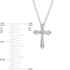 Thumbnail Image 2 of Diamond Accent Solitaire Cross Pendant and Stud Earrings Set in Sterling Silver