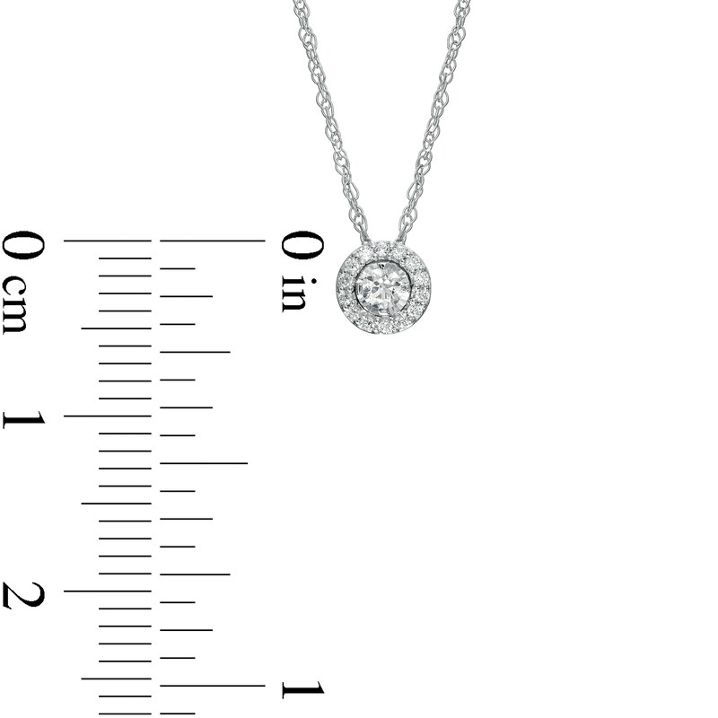 0.08 CT. T.W. Diamond Frame Pendant in Sterling Silver