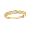 Thumbnail Image 0 of 0.065 CT. T.W. Baguette and Round Diamond Vintage-Style Anniversary Band in 10K Gold