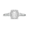 Vera Wang Love Collection 0.95 CT. T.W. Emerald-Cut Diamond Frame Engagement Ring in 14K White Gold