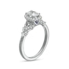 Thumbnail Image 2 of Vera Wang Love Collection 0.69 CT. T.W. Oval Diamond Frame Engagement Ring in 14K White Gold