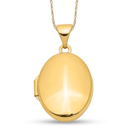 Oval Locket in 14K Gold