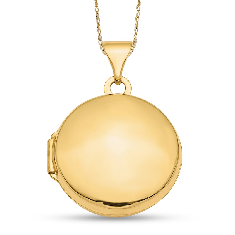 16.0mm Round Locket in 14K Gold