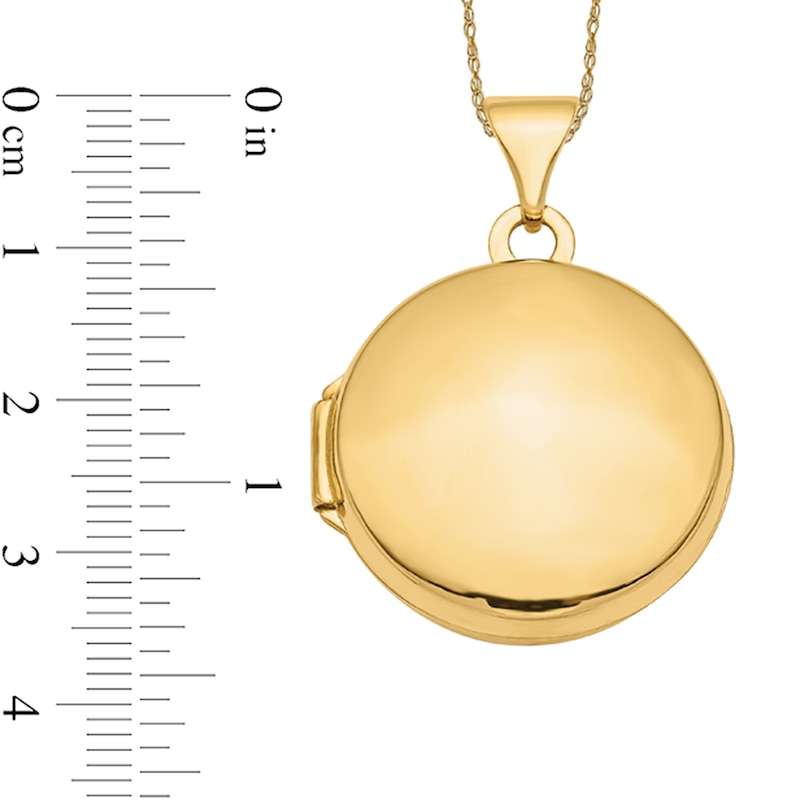 16.0mm Round Locket in 14K Gold