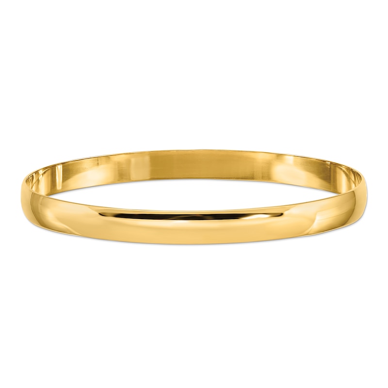 6.0mm Slip-On Bangle in Solid 14K Gold - 7.5"|Peoples Jewellers