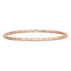Thumbnail Image 1 of 3.0mm Textured Slip-On Bangle in 14K Rose Gold - 8"