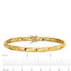 Thumbnail Image 2 of 5.0mm Twist Textured Flex Bangle in 14K Gold - 8"