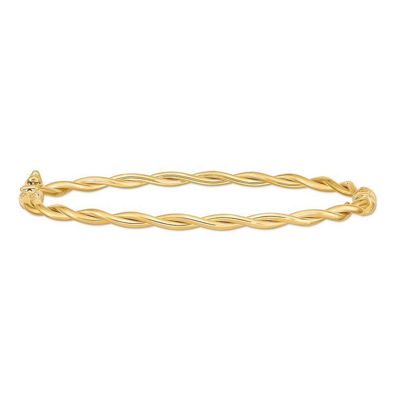 2.9mm Twist Bangle in 14K Gold|Peoples Jewellers