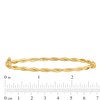 2.9mm Twist Bangle in 14K Gold