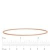 Thumbnail Image 2 of 1.5mm Rope-Textured Slip-On Bangle in 14K Rose Gold - 8"