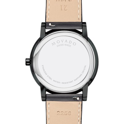 Men's Movado Museum® Classic Year of the Tiger Black PVD Strap Watch with Black Dial (Model: 0607586)
