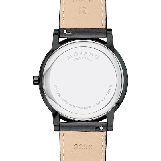 Men's Movado Museum® Classic Year of the Tiger Black PVD Strap Watch with Black Dial (Model: 0607586)