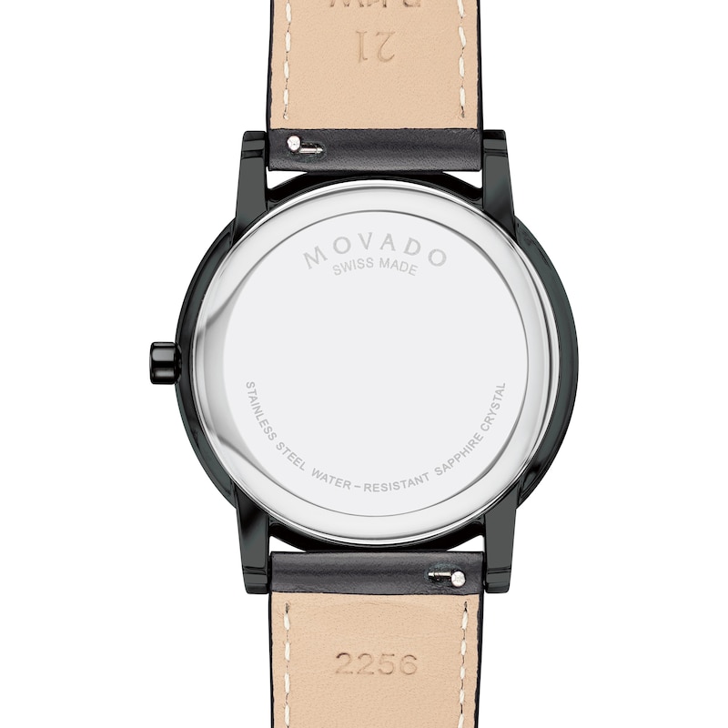 Men's Movado Museum® Classic Year of the Tiger Black PVD Strap Watch with Black Dial (Model: 0607586)