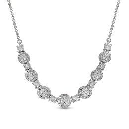 0.25 CT. T.W. Diamond Necklace in Sterling Silver - 18&quot;
