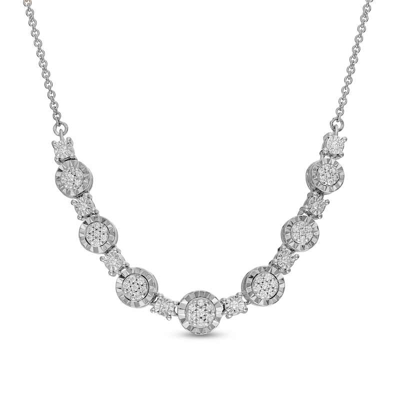 0.25 CT. T.W. Diamond Necklace in Sterling Silver - 18"