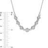 Thumbnail Image 3 of 0.25 CT. T.W. Diamond Necklace in Sterling Silver - 18"