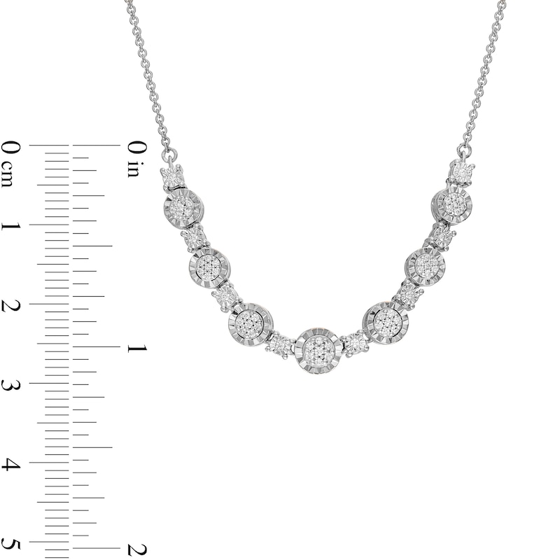 0.25 CT. T.W. Diamond Necklace in Sterling Silver - 18"
