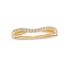 Thumbnail Image 0 of 0.10 CT. T.W. Diamond Contour Anniversary Band in 14K Gold