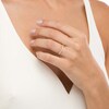 Thumbnail Image 2 of 0.10 CT. T.W. Diamond Contour Anniversary Band in 14K Gold
