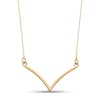 Thumbnail Image 0 of Diamond-Cut Layered Chevron Necklace in 14K Gold