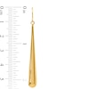 Thumbnail Image 2 of Elongated Teardrop Earrings in 14K Gold