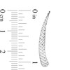 Thumbnail Image 2 of Diamond-Cut Graduated Bar Curve Crawler Earrings in 14K White Gold