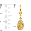 Thumbnail Image 1 of Diamond-Cut Abstract Puff Lattice Drop Earrings in 14K Gold