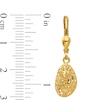 Diamond-Cut Abstract Puff Lattice Drop Earrings in 14K Gold