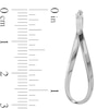 10.6mm Swirl Squared Tube Oval Hoop Earrings in 10K White Gold